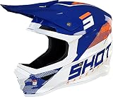 SHOT Furious Camo Casco Motocross (Blue/Orange,XXL (63/64))