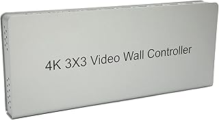 Video Wall Controller, HD Multimedia Interface Video Wall Processor Multiple Splicing Modes 100-240V 1080P At 60Hz Plug and Play for Computers for Laptops (UK Plug)