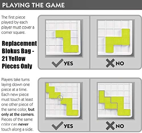 Miniatura 3 de BLOKUS Piezas de repuesto para juegos  21 PIEZAS AMARILLAS