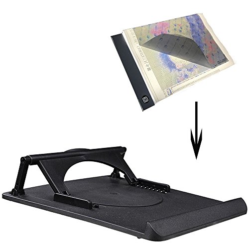 KAIMENG Soporte para cojín de luz de pintura diamante para aliviar el dolor de cuello rígido Paticular para A4 Borad luz LED de bordado de diamante de imitación (soporte cojín de luz)