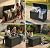 Yardgrace 270 Gallon Lockable Resin Outdoor Storage Box, Waterproof & Weather Resistant Deck Box for Patio Cushion, Garden Tools & Pool Accessories, Black