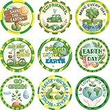 Fancy Land Save The Earth Stickers for Kids 500 Pcs Perforated Roll Sticker Classroom Decoration Earth Day