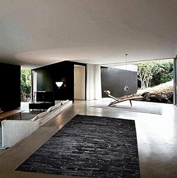 Vip Leather Nueva Alfombra de Piel de Vaca Patchwork. Diseno Exclusivo. Codigo Ar170 (180 cm x 240 cm)