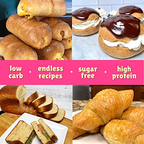 Keto Baking Mix (12 Pack) - 0 Net Carbs - Free Recipe Support - Bread Machine Friendly - Made In The Usa - Over 100 Free Keto Recipes & Video Tutorials - Woman Owned Small Business - Keto Bread Fast #TOP2