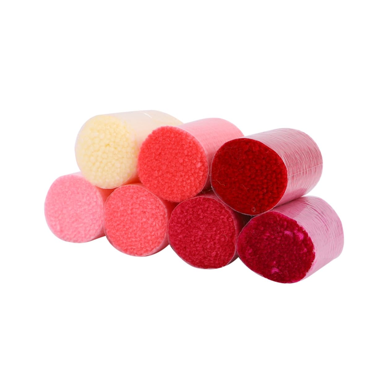 54 Piezas Hilo de Algodón para Bordar Alfombras y Almohadas Hecho Mano Hilo de Algodón Rojo para Tejer y Manualidades Decorativas