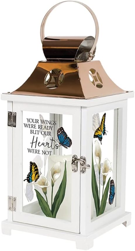 Carson 57594 Your Wings Decorative Candle Lantern, 13.5-inch Height