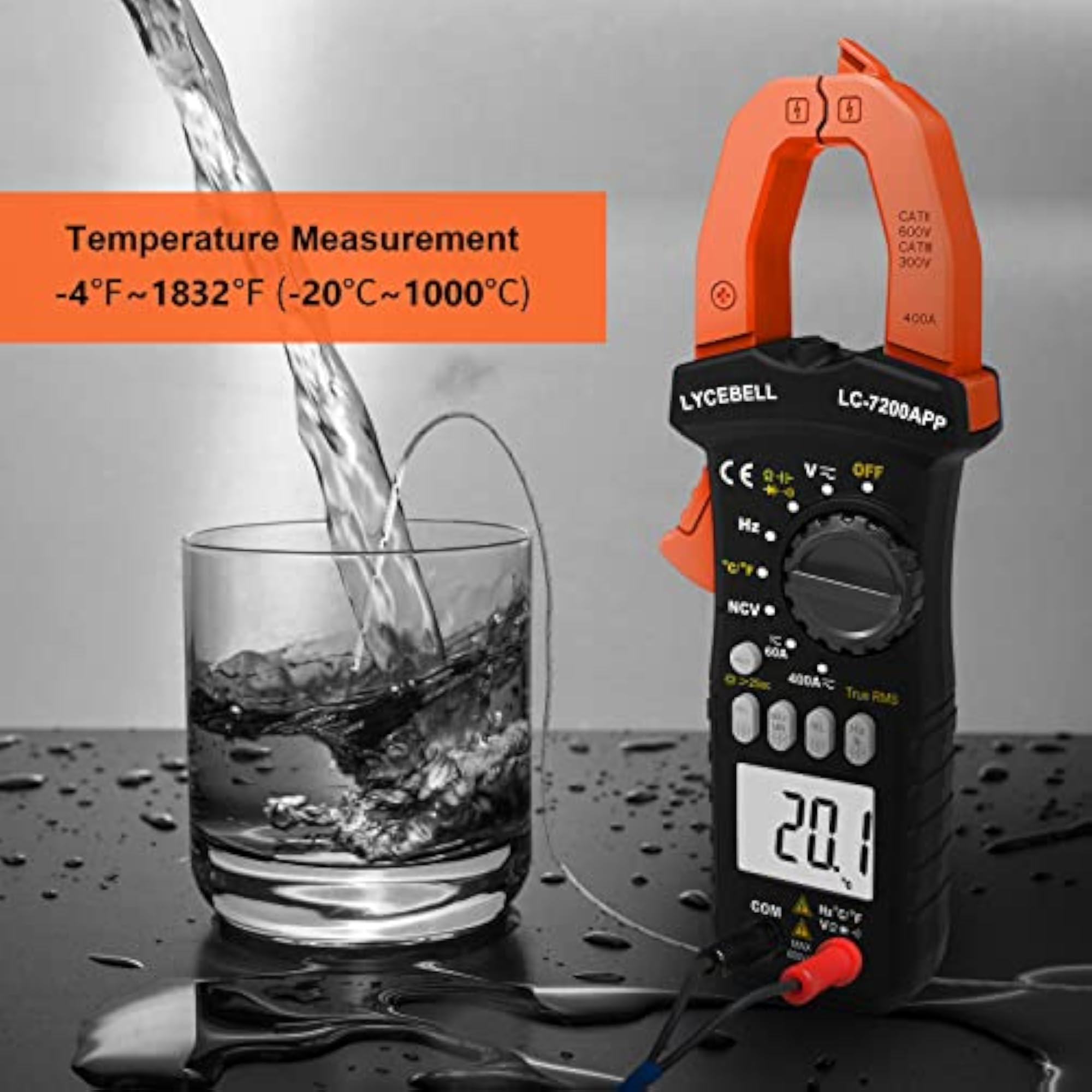 6000 Counts Clamp Meter & Bluetooth APP
