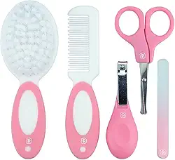 Pimpolho Kit Cuidados para Bebe 5 Peças Rosa