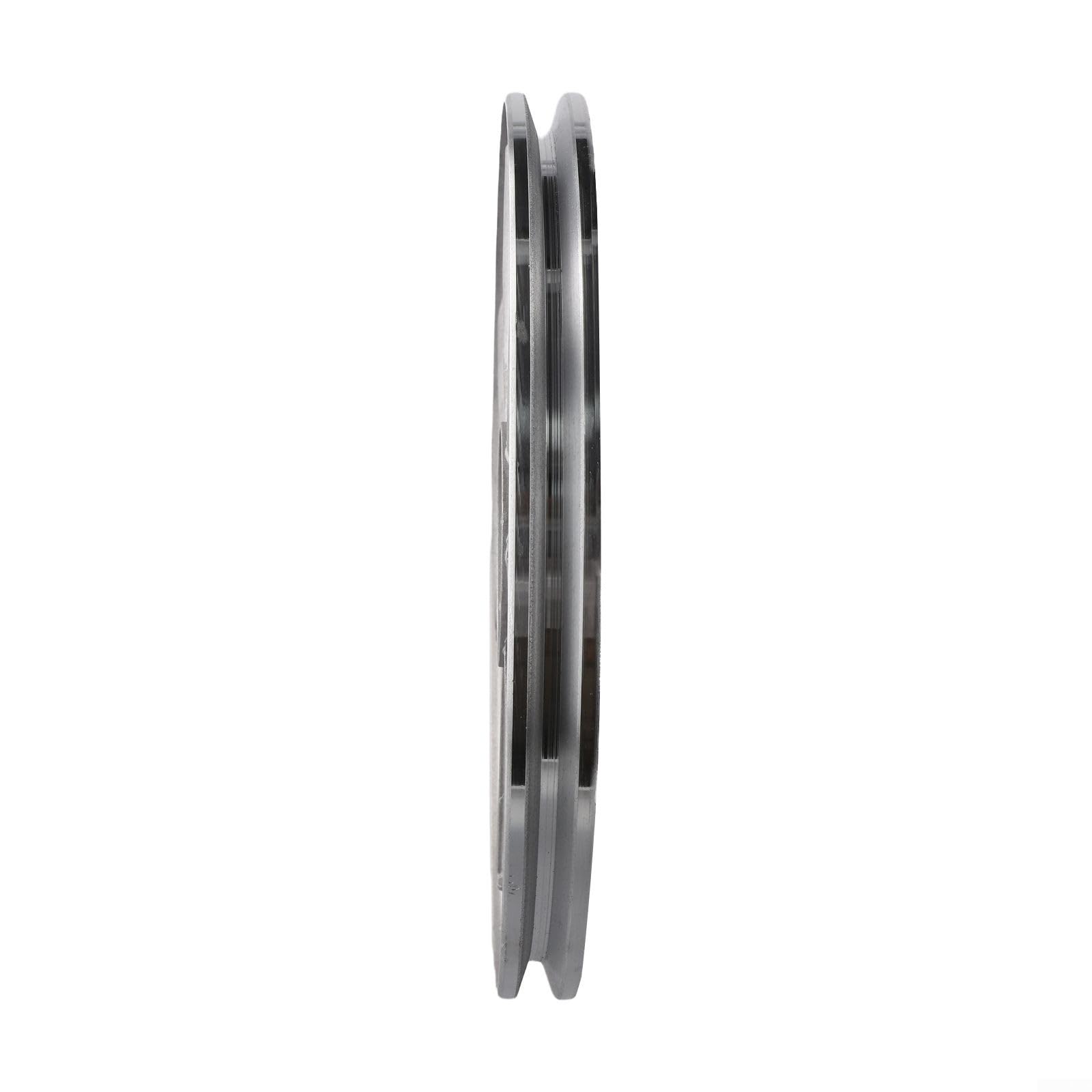 Poulie de tête de compresseur d'air de 300 mm, roue à rainure unique en aluminium pour entraînement à courroie triangulaire de type A, convient aux accessoires de pompe à piston à une étape