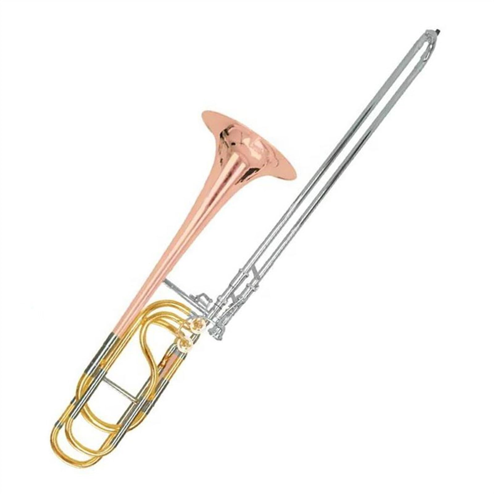 Posaunen Musikinstrumente Hochwertige Bassposaune aus Goldmessing in B/F/Eb/D-Tonart