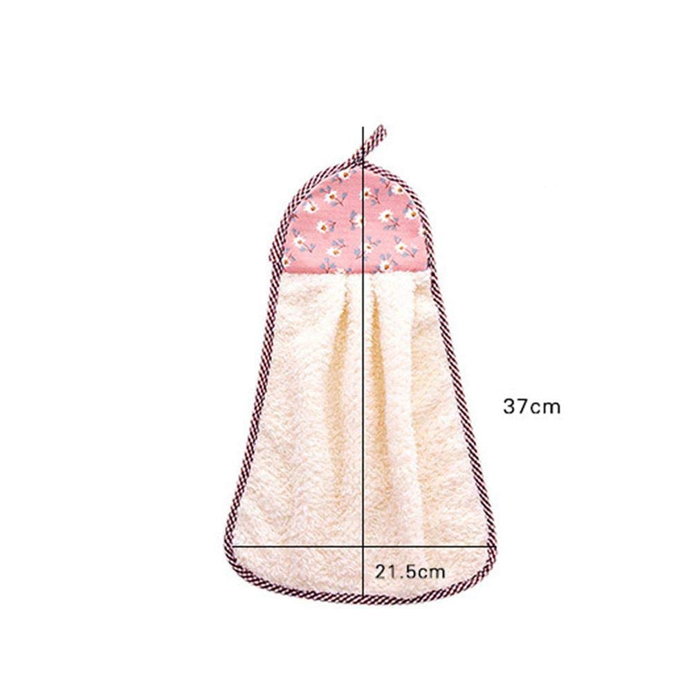Blattförmige Waschlappen Aus Coral Fleece – Saugfähig, Weich, Mit Aufhängeöse