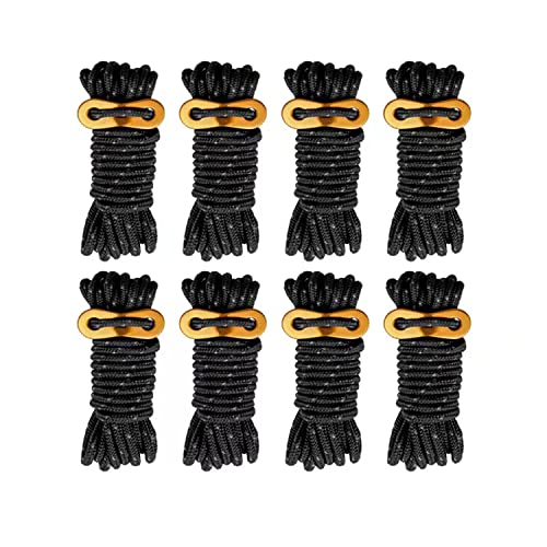 Smithok 8 Pack 4mm Guy Lines Ultralight Tent Cords with...