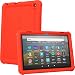 Produktbild TECHGEAR Schutzhülle für Neue Amazon Fire HD 8 / HD 8 Plus (2024/2022, 14. / 12. Generation) [Kinderfreundlich] Leichtes Koffer Silikon Soft Shell Anti-Rutsch Stoßfest + Displayschutzfolie -ROT