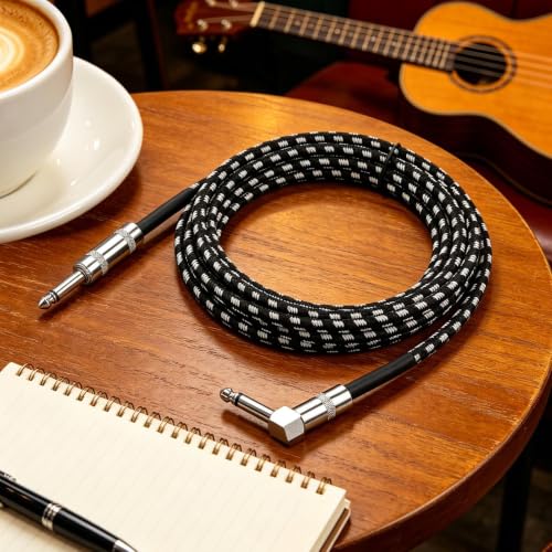 Cable de guitarra reforzado y estable para sonido sin interferencias en estudio 2