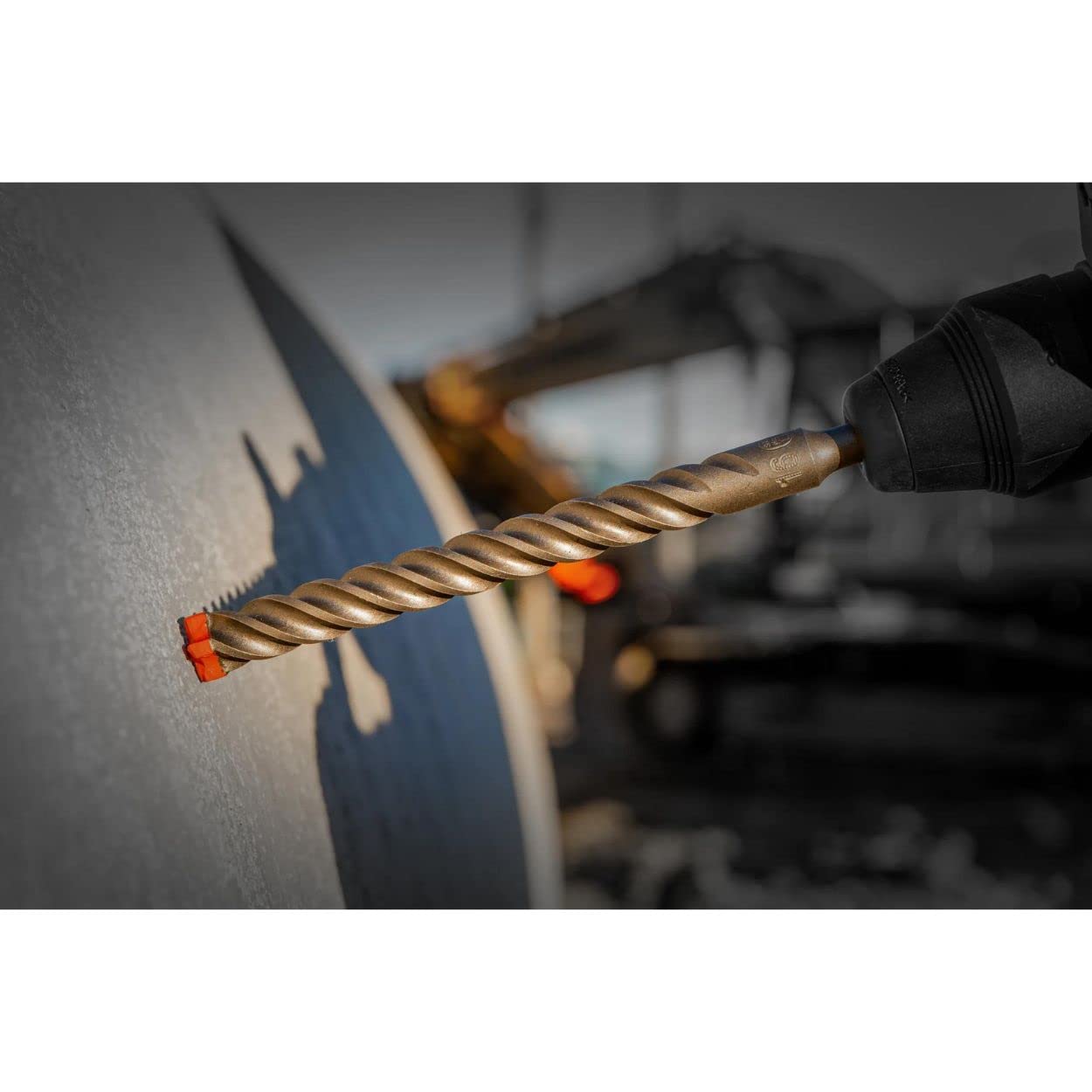 Diablo Rebar Demon SDS-Plus 4-Cutter Full Carbide Head Hammer Drill Bit for Concrete and Reinforced Materials - 5/8" Diameter, 8" Length, 6" Working Length - DMAPL4220