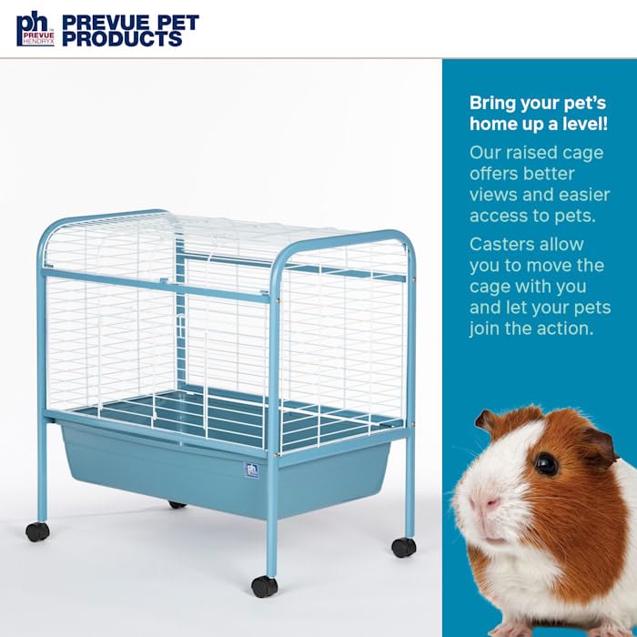 Image of Prevue Pet Products Small Animal Home with Rolling Stand - Blue