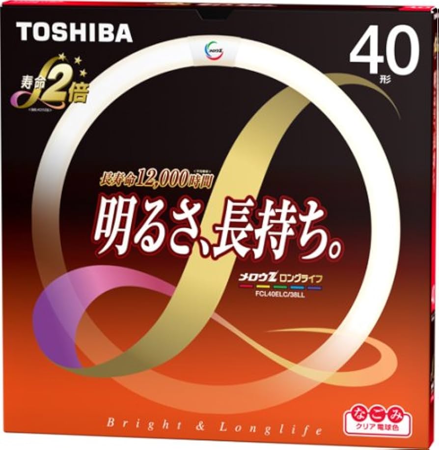 Amazon | TOSHIBA メロウZロングライフ 環形蛍光ランプ 40W形 クリア
