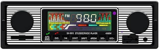 BOOMBOOST Car Stereo with Bluetooth, Car Radio with USB/SD/AUX Port, Car Audio FM Radio, Digital MP3 Player, Handsfree Calling with Wireless Remote Control