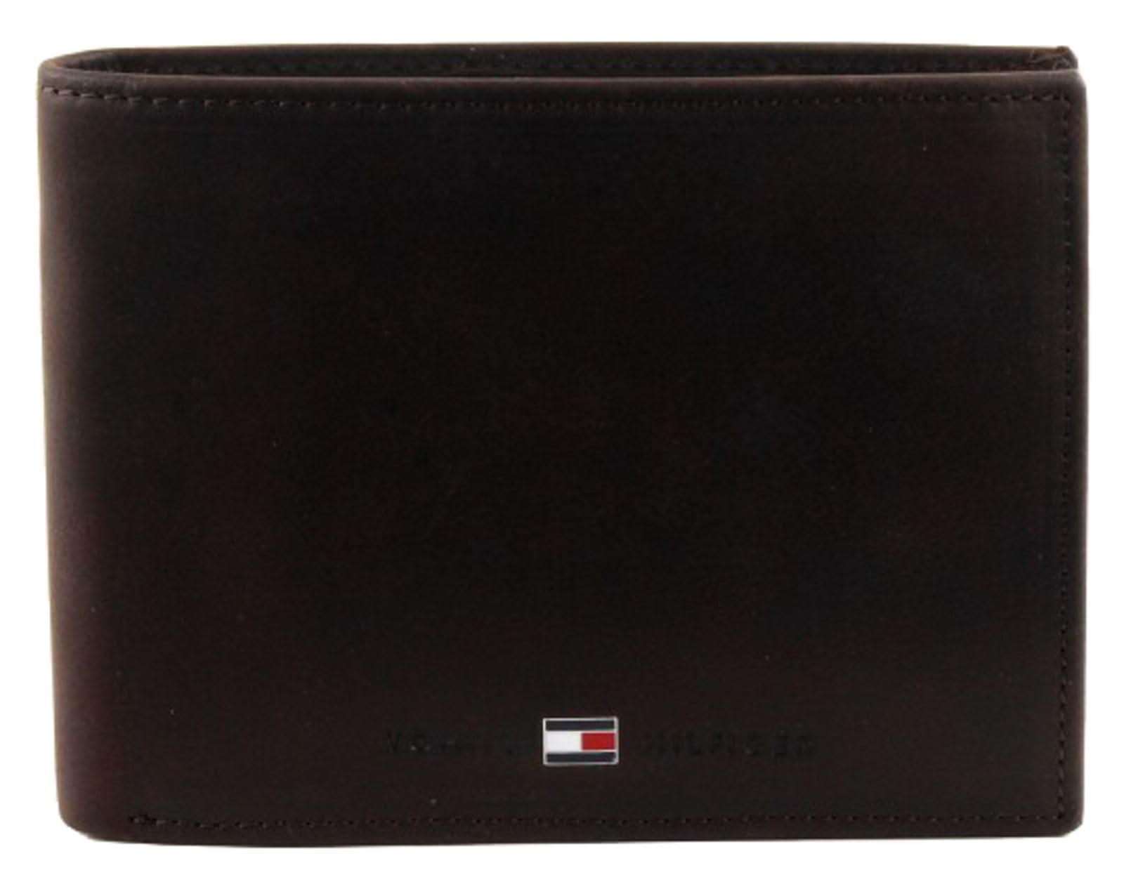 Tommy Hilfiger Johnson CC Flap and Coin Pocket BM56921053 - Monedero de Cuero para Hombre, Color marrón, Talla 14x10x2 cm (L x A x P)