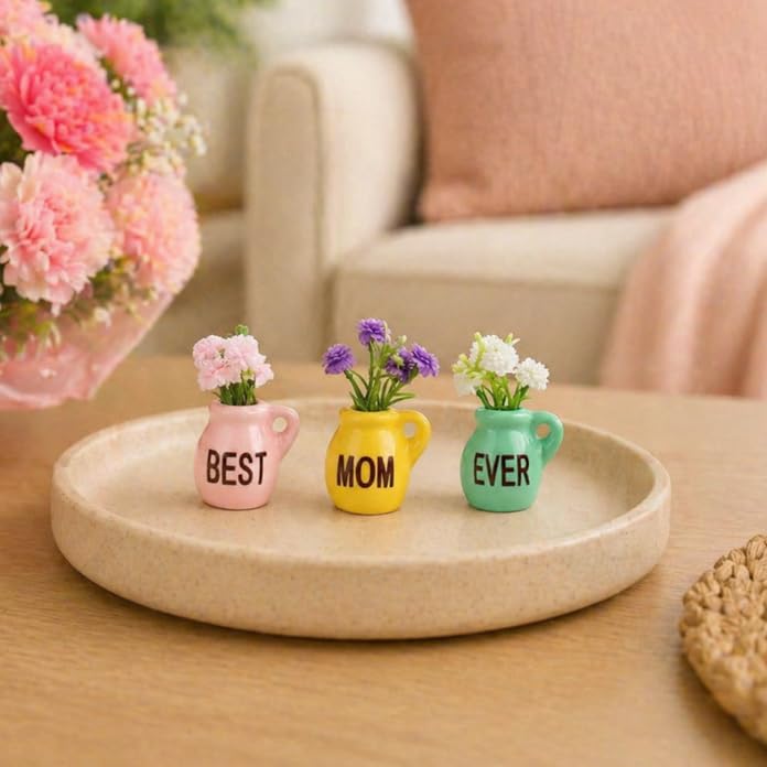 Imanes Decorativos de Cerámica Forma Florero 3 Pzas miniatura 5