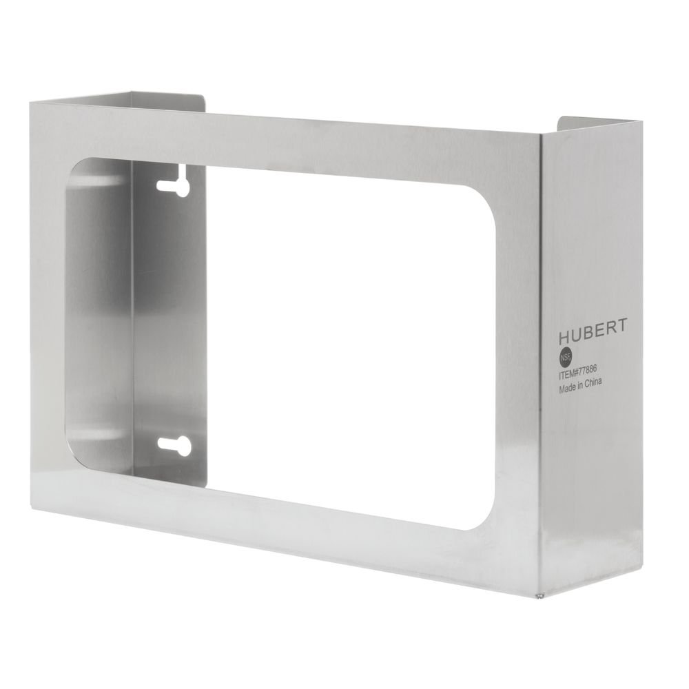 Disposable Glove Dispenser Stainless Steel 3-Box - 15 3/4 L x 3 3/4 D x 10" H by HUBERT – Large, Stainless Steel, Silver, Model SHD-3B