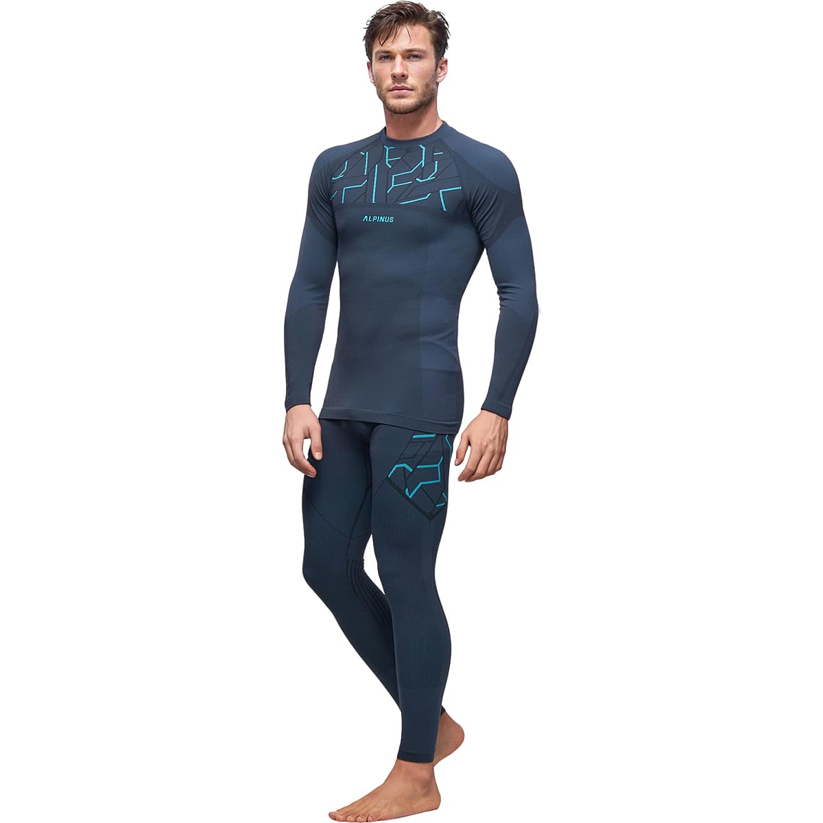 Alpinus - Thermounterwäsche Herren Tactical Gausdal, Funktionsunterwäsche | Schnelltrocknend, Thermo Unterwäsche mit Belüftungszonen, Thermowäsche, Funktionswäsche, Thermal Underwear