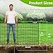 15 Panels No Dig Decorative Outdoor Garden Fence with Gate for Yard, 32 in(H) X 35.4 ft(L) Animal Barrier Fencing Rustproof Metal Wire Panel Border for Dog, Rabbits, and Patio Temporary Ground Stakes