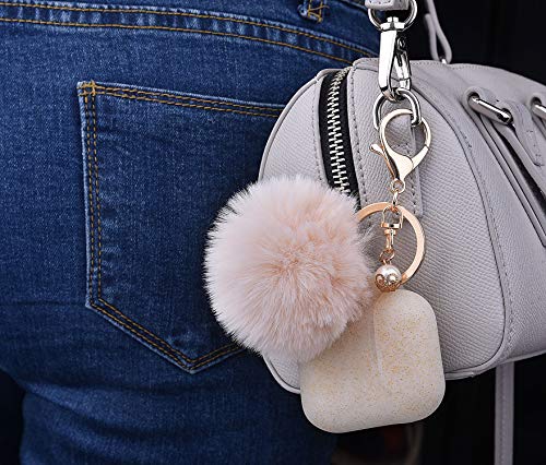Filoto Case For Airpods, Airpod Case Cover For Apple Airpods 2&1 Charging Case, Cute Air Pods Silicone Protective Accessories Cases/Keychain/Pompom, Best Gift For Girls And Women, Gold #TOP7