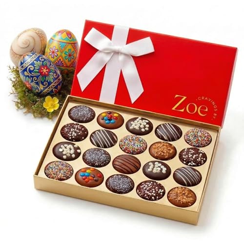 CRAVINGS BY ZOE Gourmet Chocolate Covered Cookies Gift Basket |