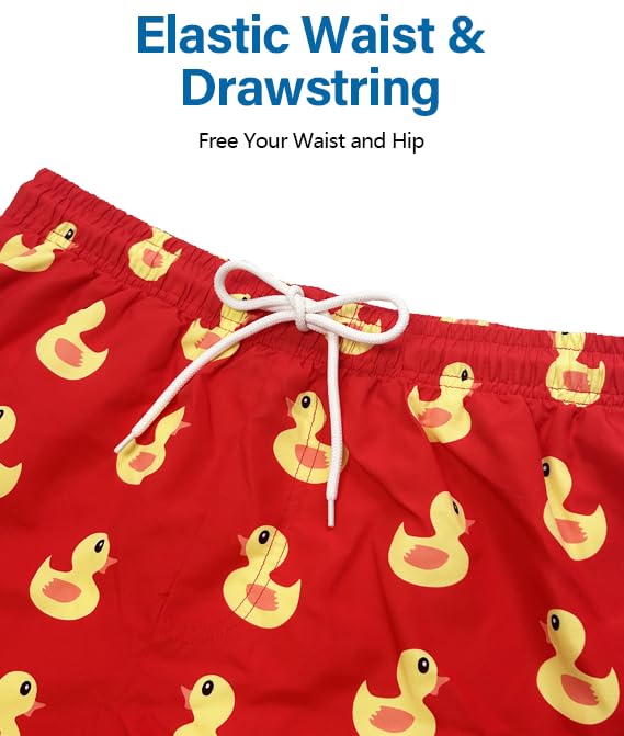 2 in 1 Men's Board Shorts 5 Inch Swim Trunks with Compression Liner Quick Dry Mens Bathing Suit4