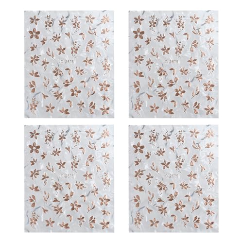 Calcomanías adhesivas para uñas francesas, diseños de flores, decoraciones de flores, suministros de decoración