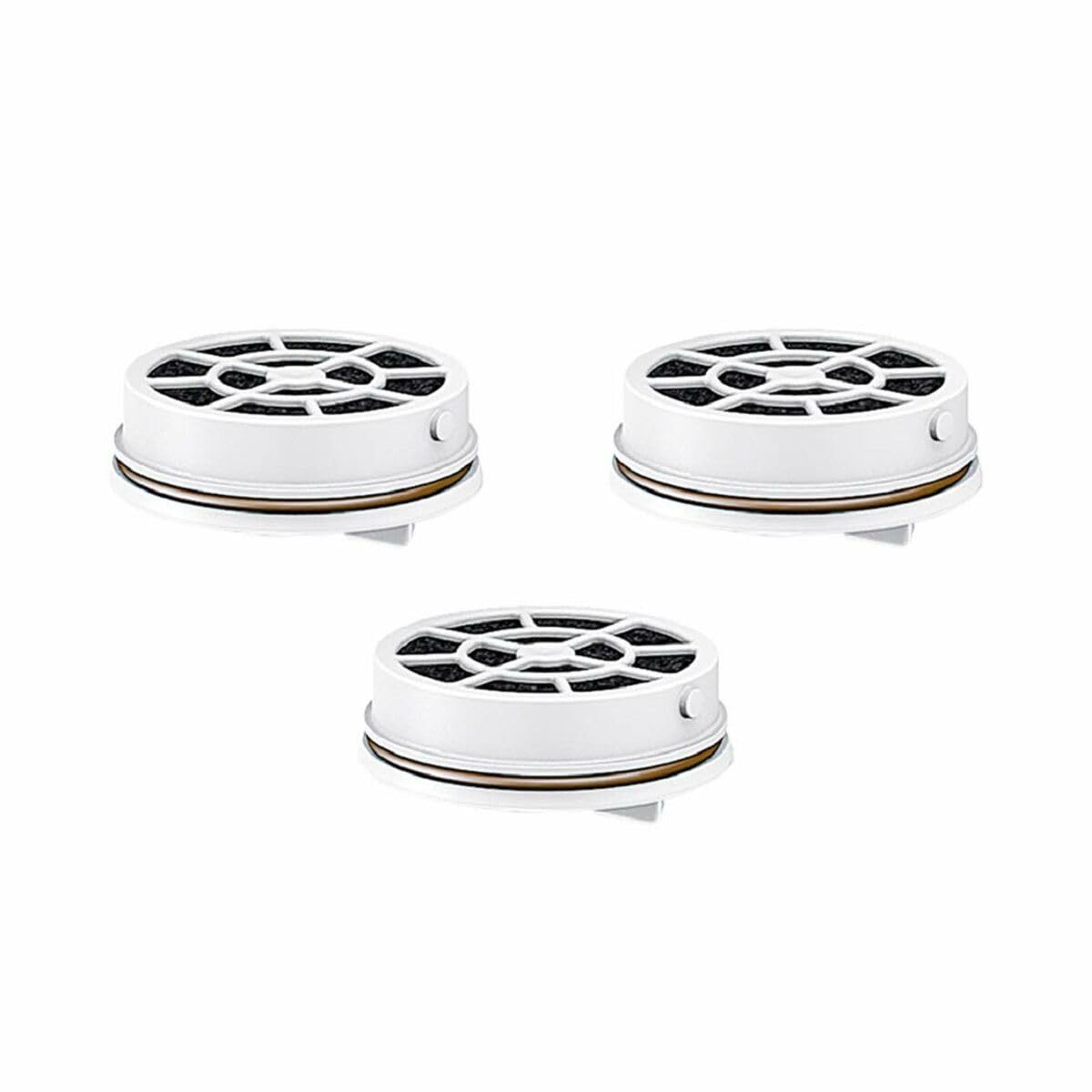 Laica FD03A Box of 3 Carbon Filters for Instant Filtration Bottle, Filter 120 Litres of Water, White