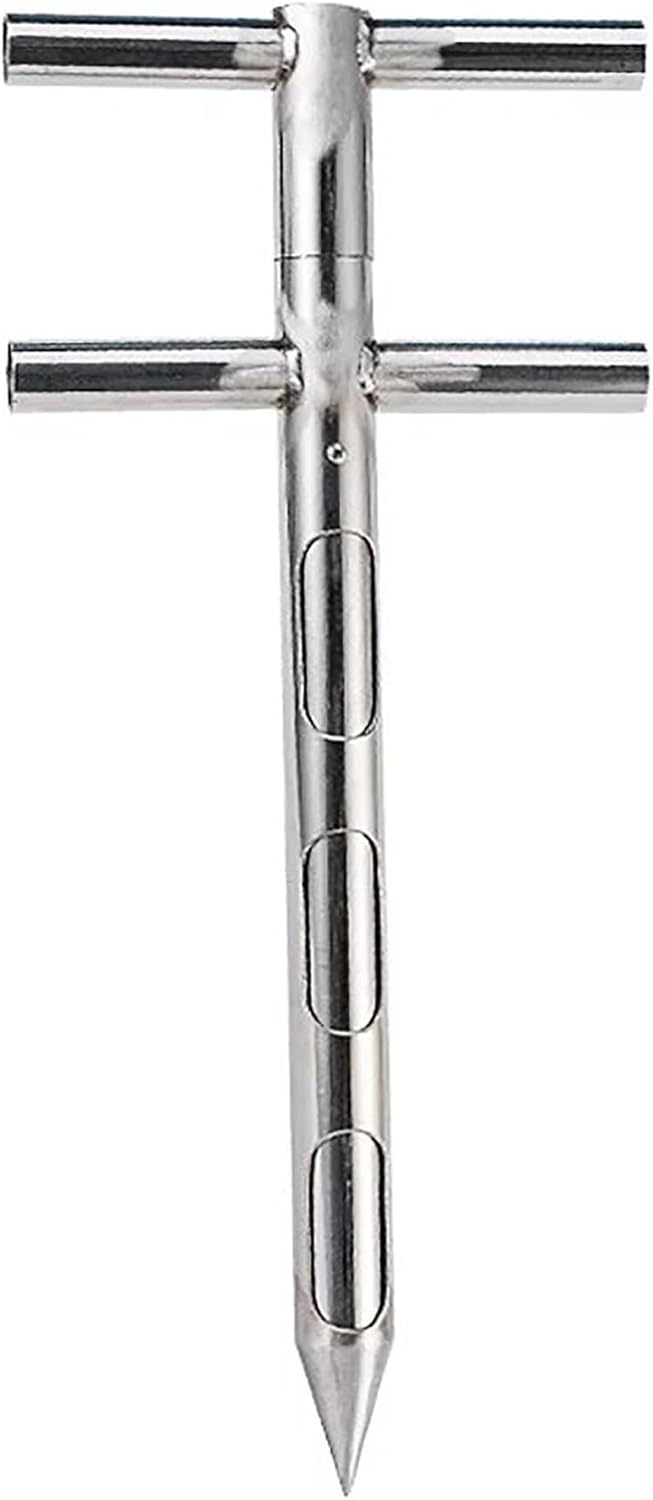 Soil Sampler Probe T-Handle, 150CM (59IN) Soil Test Kit for Powder, Grain, Lawn & Garden Care, Perfect Tool for Farmers & Enthusiasts(100CM/39.3IN)