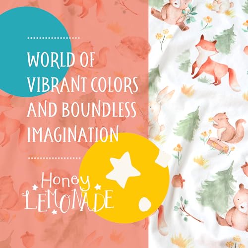 Image of Honey Lemonade - Premium Soft Plush Lightweight Minky Dot Toddler Baby Blanket for Newborn 30 inchx40 inch - Soft Baby Blanket for Boys and Girls - (Forest Friends Green) Unisex