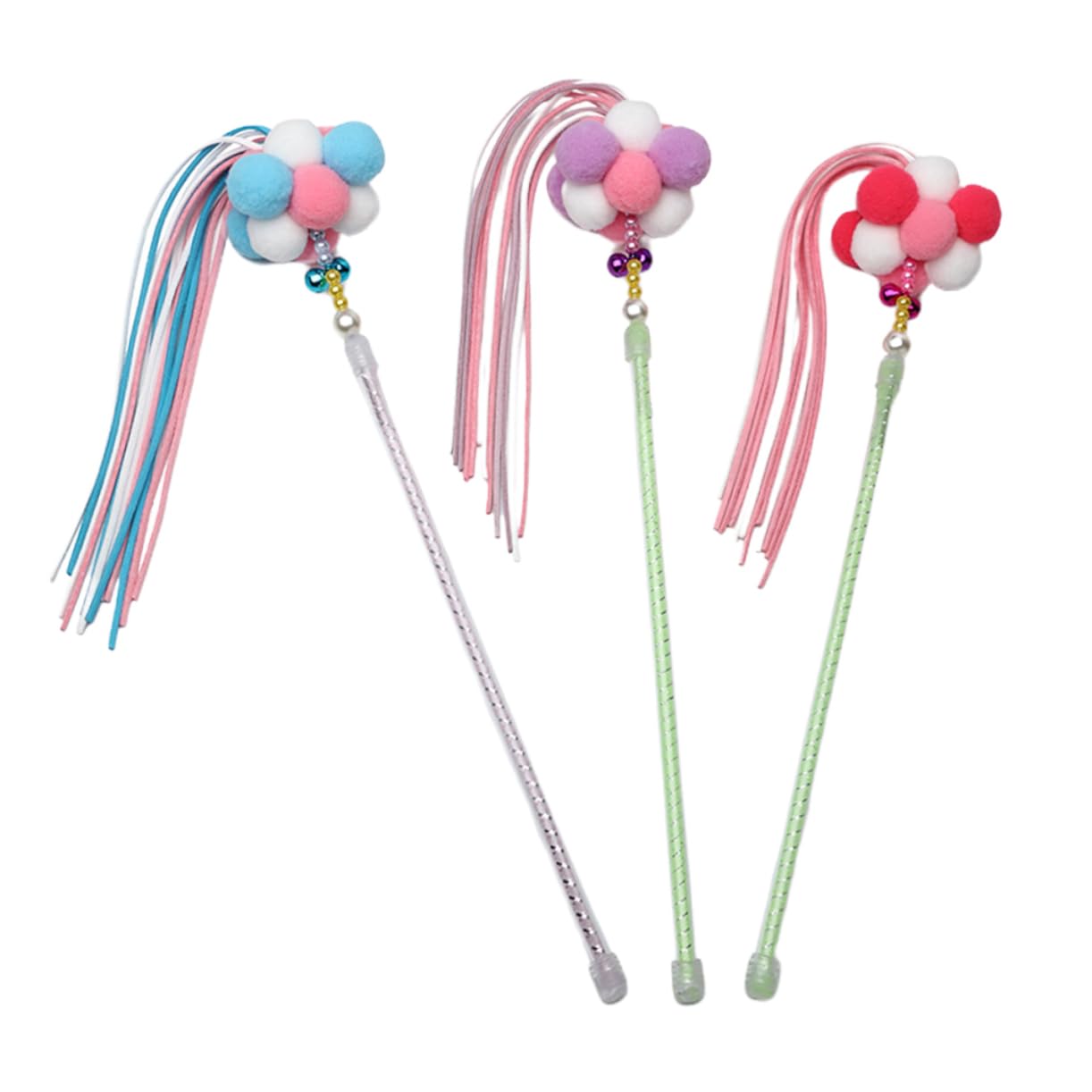 Toddmomy 6 Piezas Rompecabezas de Gato Mascota Juguete de burlas para Gatos Peluches Juguetes Juguete para burlarse de Gatos Varita de Juguete para Gatos el Gato Teaser de Gato Suministros