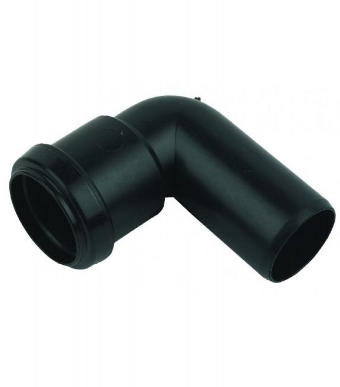 Floplast 244352 Black Push-Fit 90° Waste Pipe Conversion Bend (Dia)32Mm