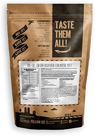 Mill & Folks Bake-Free Low Carb Golden Bread Flour Mixture 900g | Vegan & Gluten-free