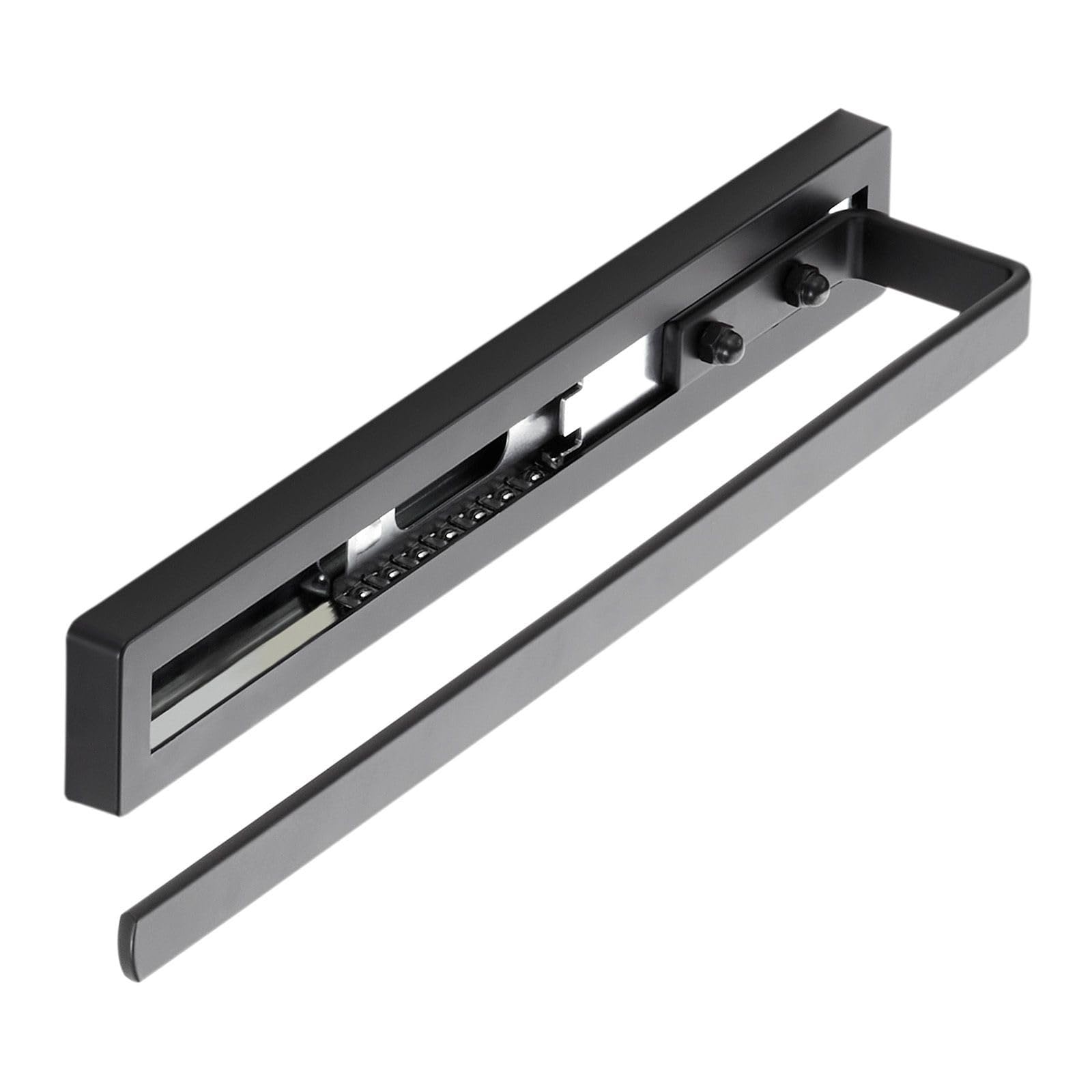 Sotech Black Removable Towel Rail Style 1 Arm 325 Mm Extension 145 Mm Towel Rail For Side And Under Mount Sink In Bathroom And Kitchen