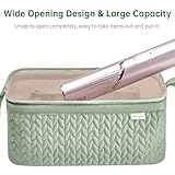 KarSyon Shark Flex Style Case for Dyson Airwrap Hair Dryer Brush Revlon Hair Tools Travel Bag Carrying Case Flat Curling Iron Organizer, Sage Green, Portability - Image 6