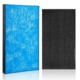 J&Q HEPA集塵フィルターKAFP017B4(KAFP017A4の後継品)(1枚)と脱臭フィルター 2140795/2073516(1枚) 空気清浄機用交換フィルターセット 互換品 互換品 (合計2枚入り)