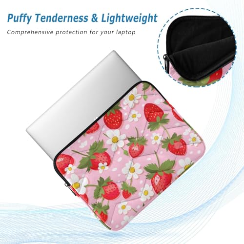 Funda para laptop 13-14 pulgadas con diseño floral rosa miniatura 5