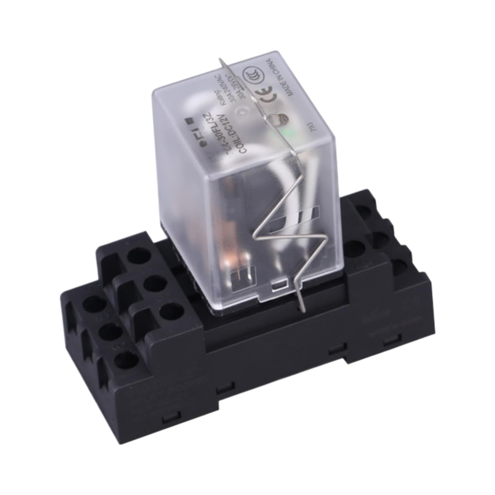 Relais 30A 24V inverseur double contact 2NO2NC pour automatisme industriel