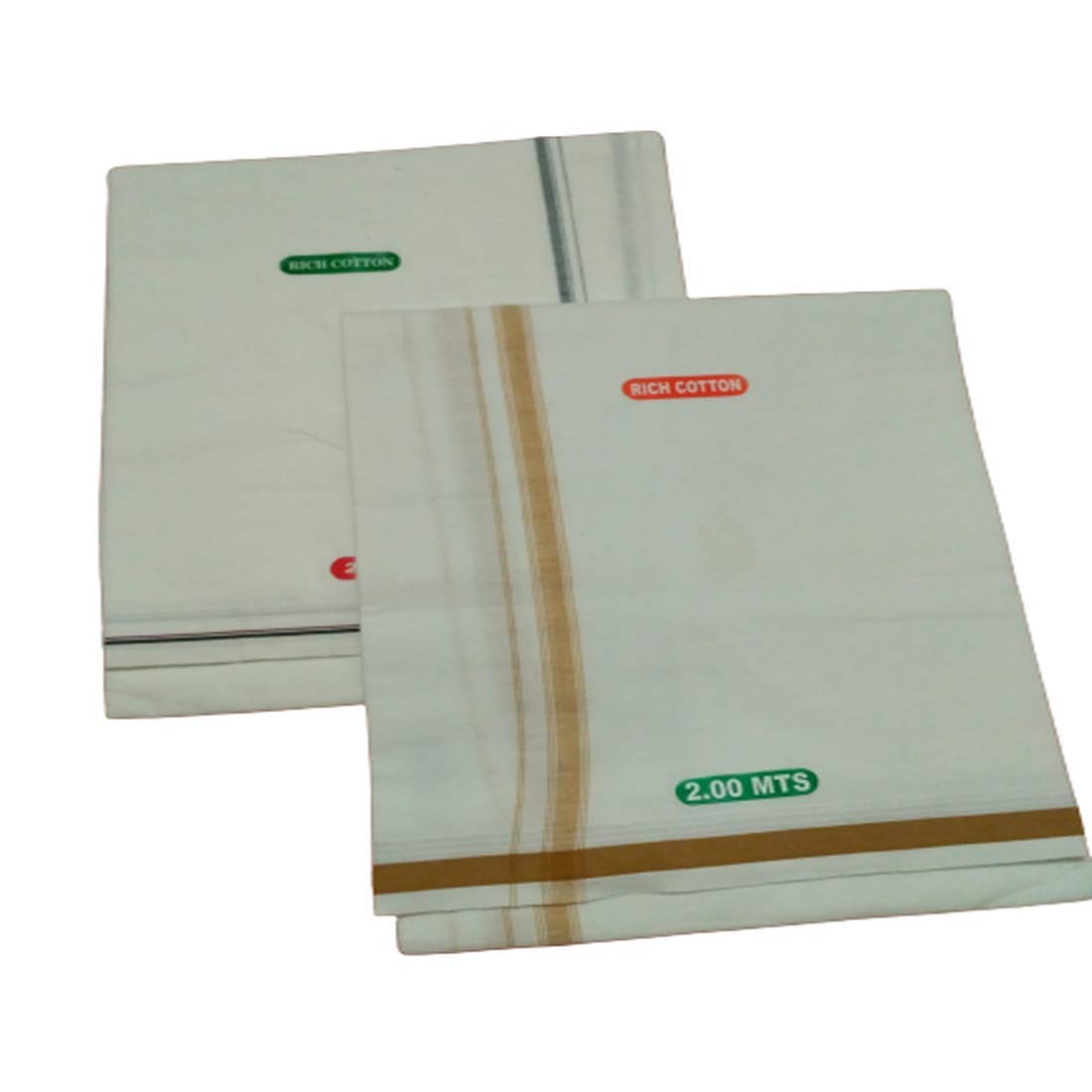 Cotton Mens fantacy Cotton single (1.30X2.00 Meter) 2 Colour Combo Dhoti_-EA17