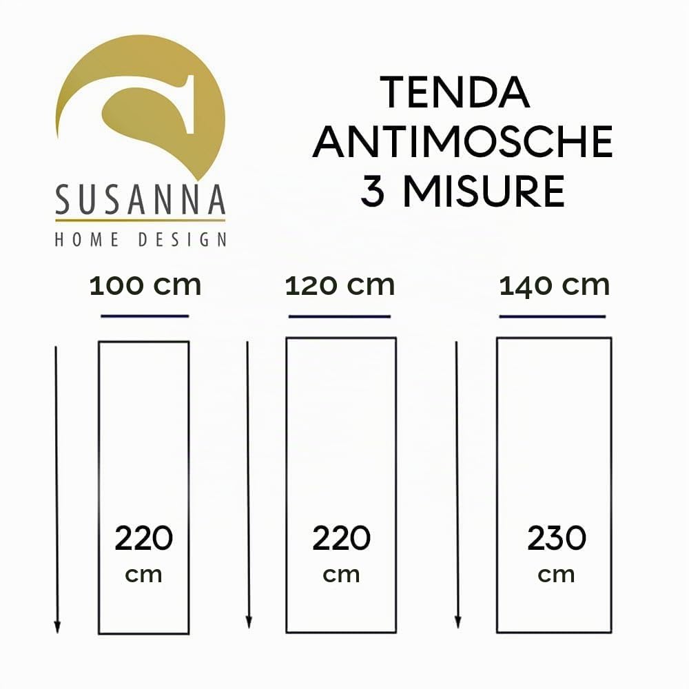 Generico Tenda Antimosche a Fili Regolabili con Pallini Morbidi a Pon Pon - Antitumore, Divisorio per Porte e Finestre con Telaio in PVC Viti e Tasselli Inclusi (GRIGIO, 100X220)