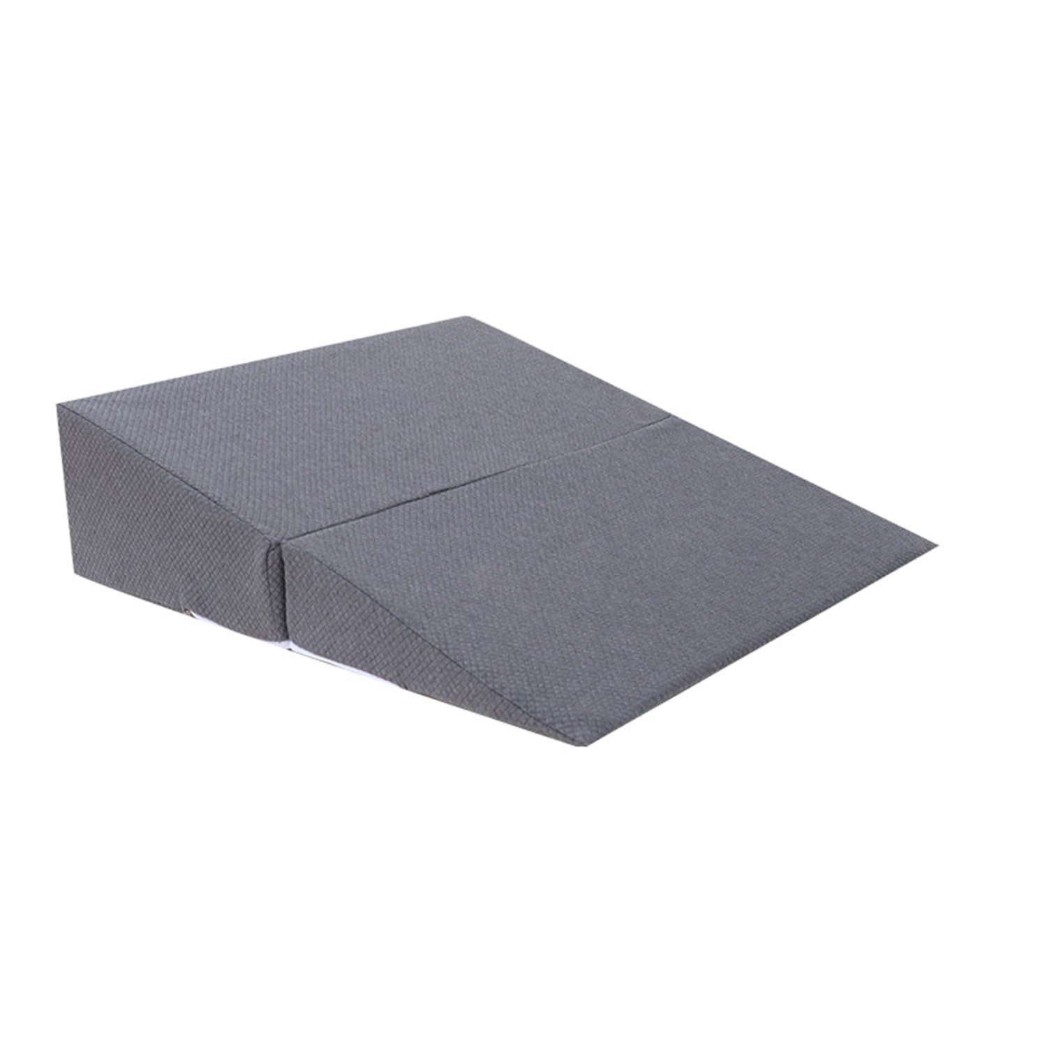 Almohada de cuña con parte superior de espuma viscoelástica para dormir en posición vertical y alivio del reflujo ácido