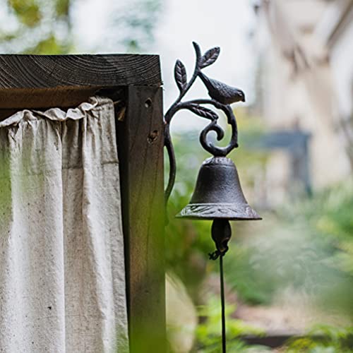 Angoily Ferro Fundido Sino Campainha para a Porta Da Frente Do Vintage Estilo Antigo Campainha Da Po