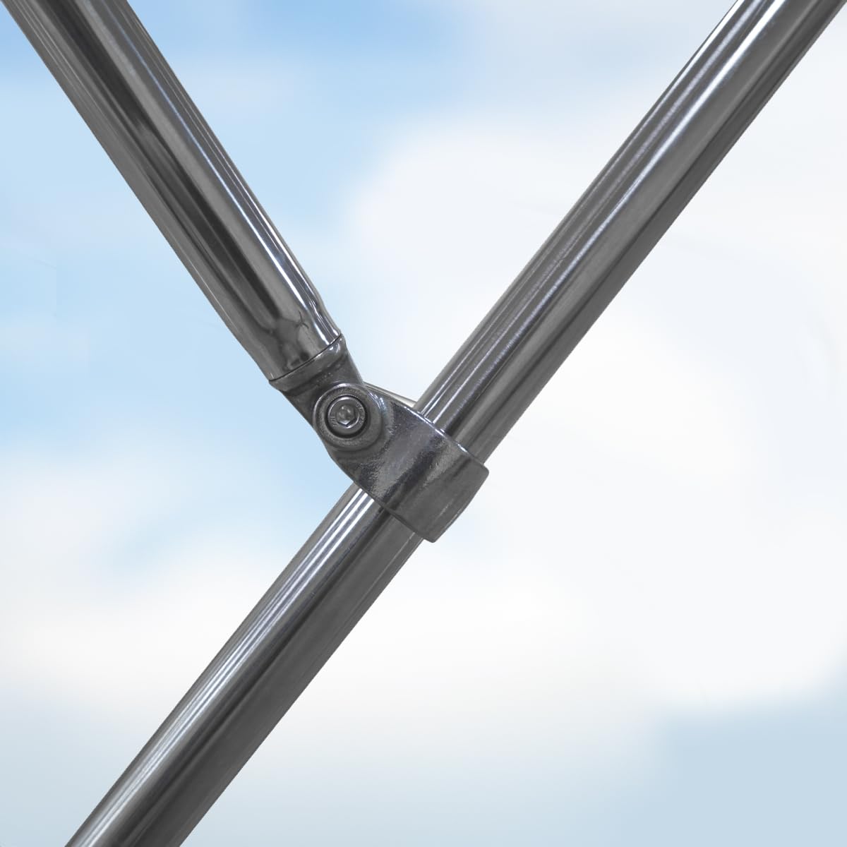 Oceansouth Stainless Steel 3 Bow Bimini Top con Integrato Conservazione Bagagliaio
