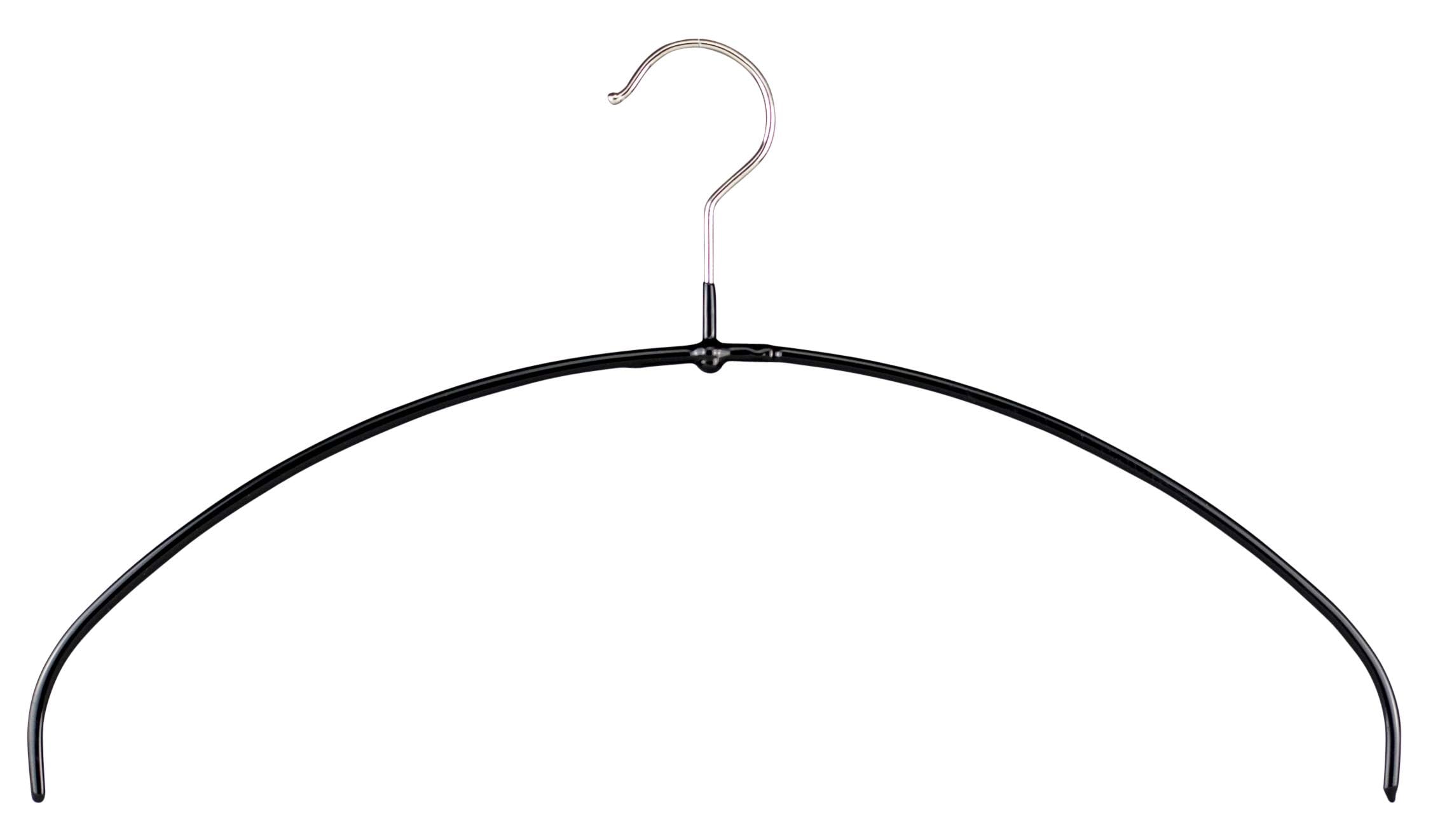 MAWA Wieszak na ubrania Light, zestaw 50 oszczędzających miejsce i antypoślizgowych wieszaków, idealny do T-shirtów, topów i lekkich swetrów, z hakiem obrotowym o 360° i powłoką antypoślizgową, 40 cm