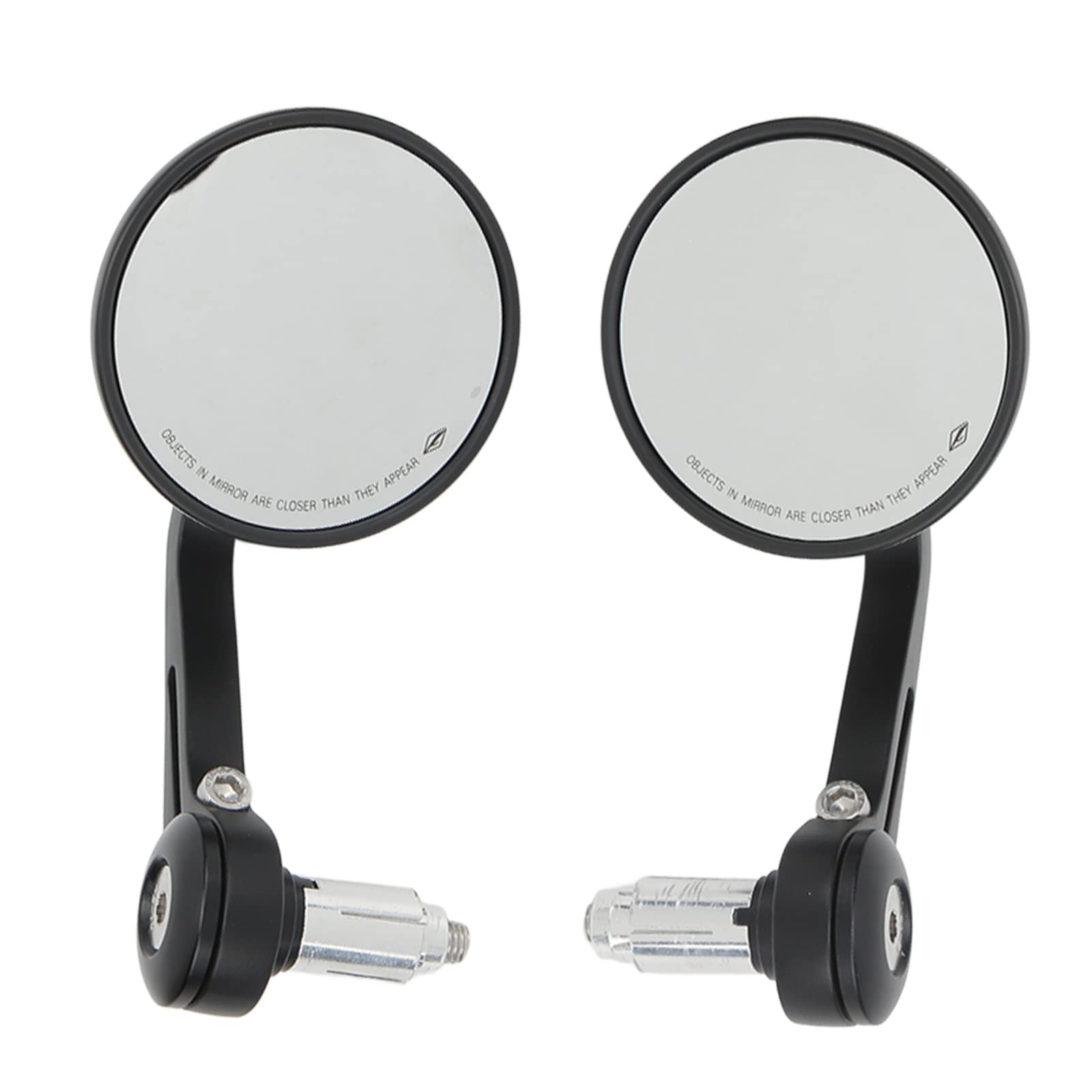 2 Piezas de Visión Trasera de Visión Retrovisora de Motocicleta Universal, Espejo de Manillar Rotativo de 360 °, Resistente y Duradero con Visión Transparente para la Moto