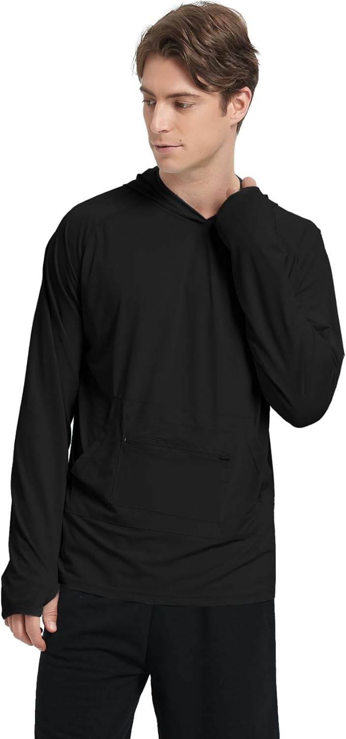 Riverruns Men's UPF 50+ Sun Protection Hoodie Fishing Shirt Cooling Quick Dry Rash Guard Long Sleeve - Image 7